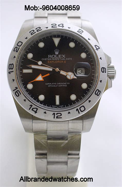 Rolex Explorer 2 GMT Black Dial Automatic Watch - ALLBRANDEDWATCHES.COM