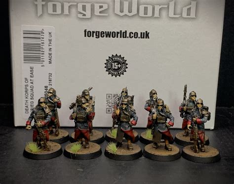 Death Korps of Krieg Infantry Squad At Ease Warhammer 40k painted Militarum | eBay