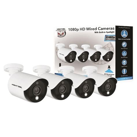 Night Owl 4PK HD CAM W DET LGT in the Security Cameras department at Lowes.com