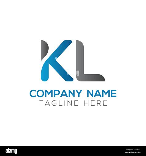 Initial ALphabet KL Logo Design vector Template. Abstract Letter KL ...