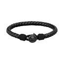 BOSS Black Leather Men’s Bracelet | 0134915 | Beaverbrooks the Jewellers