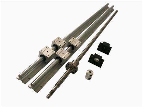 Joomen CNC SBR25 support rail RM2505 ballscrew 1000mm Linear Motion Kit Slide Rails Linear ...