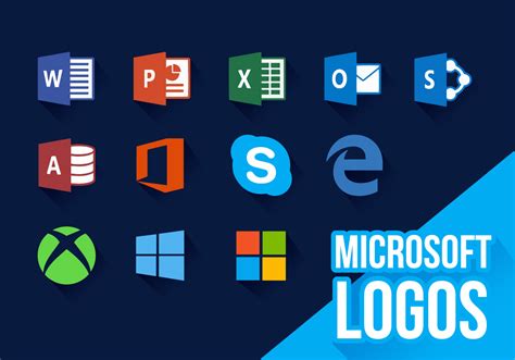 Bộ sưu tập những logos microsoft để thể hiện danh tiếng của công ty