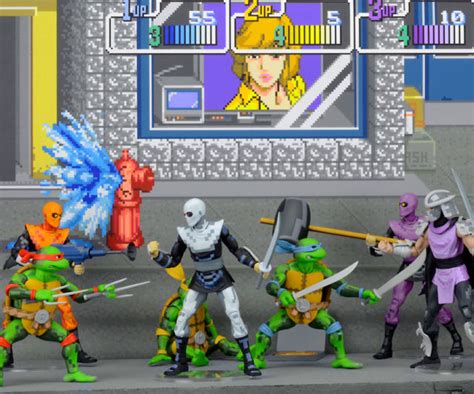 TMNT Arcade Game Action Figures