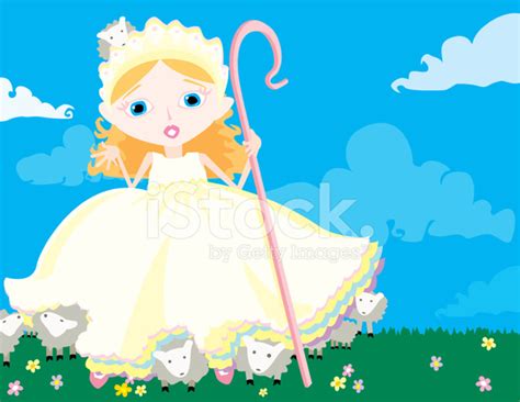 Little BO Peep Has Lost Her Sheep! Stock Vector - FreeImages.com