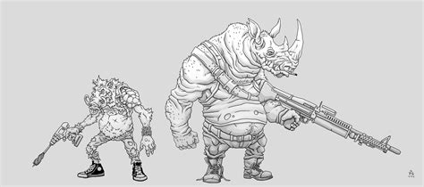 Bebop and Rocksteady by PhillGonzo on DeviantArt