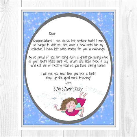 Tooth Fairy Letter-Another Tooth by AllHolidayMail on Etsy Lost First Tooth, Lost Tooth, Tooth ...