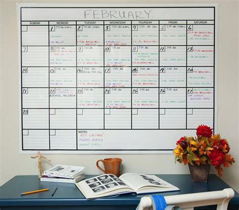 Laminated Jumbo Wall Calendar - CrystalandComp.com