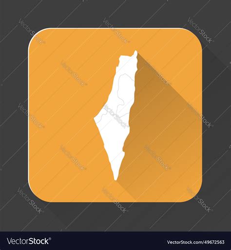 Highly detailed israel map with borders isolated Vector Image