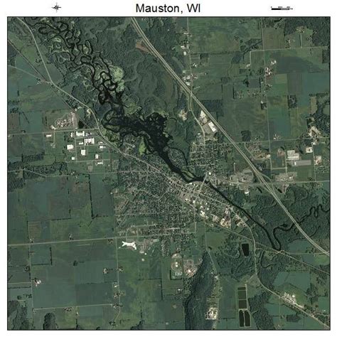 Aerial Photography Map of Mauston, WI Wisconsin