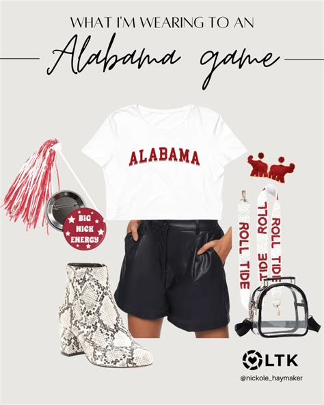 Alabama Football Game Day Outfits - The Blonderella in 2022 | Alabama ...