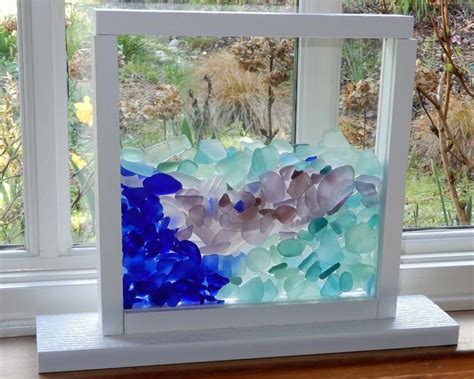 Sea Glass Upright Window Display — Homebnc