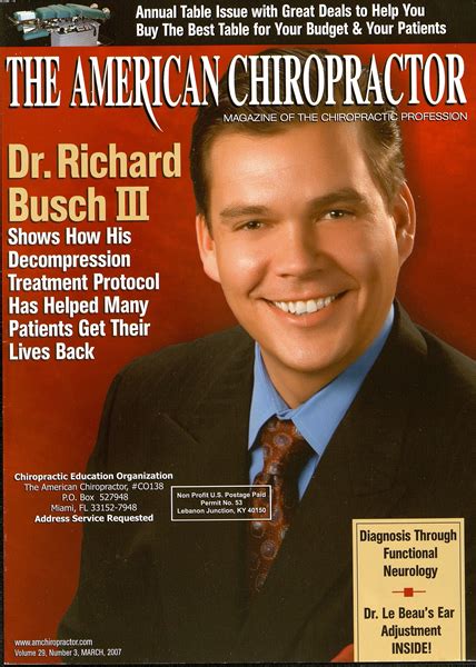 March 2007 | The American Chiropractor