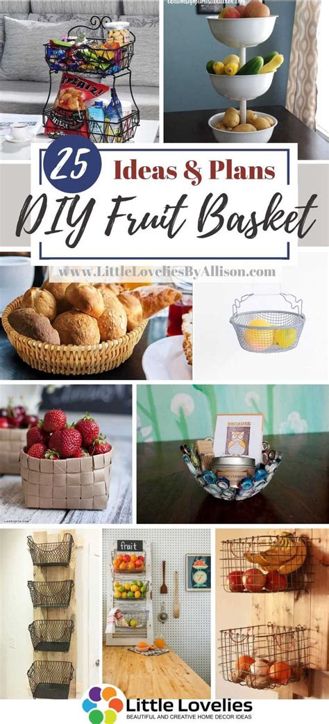 25 DIY Fruit Basket – How To Make A Fruit Basket | Obstkörbe, Obstkorb ...