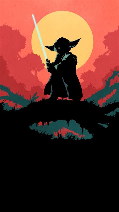 STAR WARS YODA WALLPAPER AMOLED | HeroScreen - Cool Wallpapers | Star ...