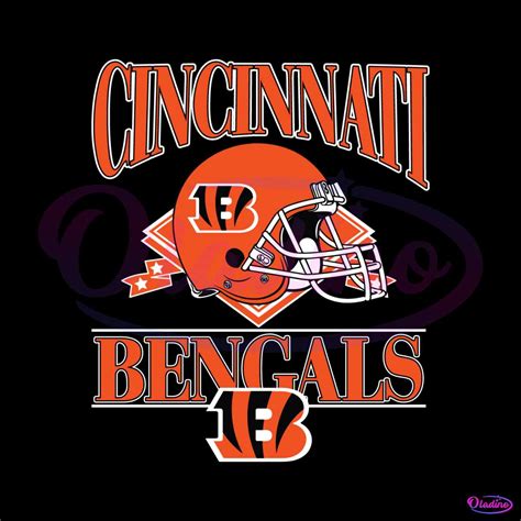 Cincinnati Bengals Helmet Logo Svg Digital Download