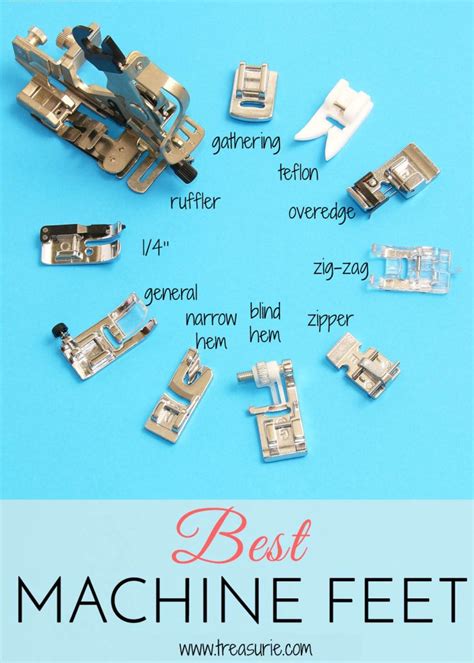 Sewing Machine Feet Guide {Top Feet You Need} | TREASURIE