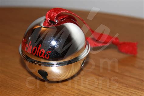 Personalized Polar Express Style Jingle Bell ornament With - Etsy