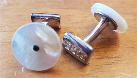 Thomas Pink Cufflinks. Perfect. 925 Silver.pearly White - Etsy