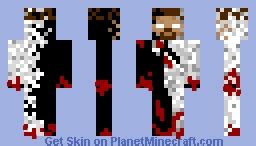 Herobrine, Null and Entity 303 together Minecraft Skin