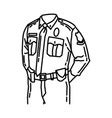 Police officer cap icon doodle hand drawn or Vector Image