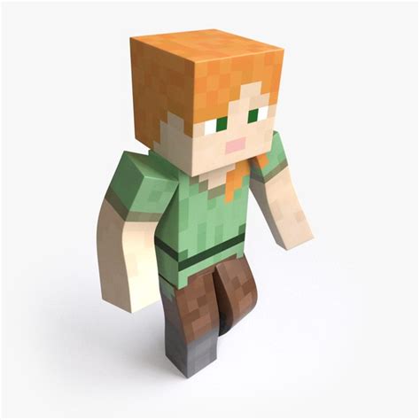 3D Alex Minecraft - Mixamo Animatable - Vray-Arnold model - TurboSquid ...