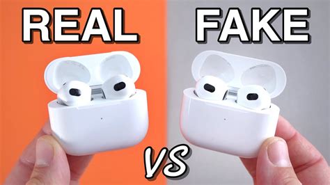 FAKE VS REAL Apple AirPods 3 - 1:1 Clone - Beware! - YouTube