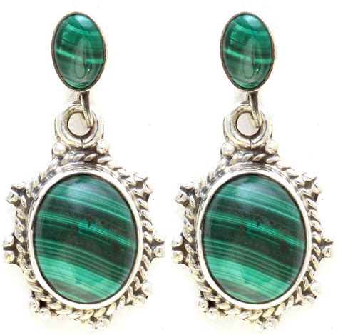 Malachite Earrings