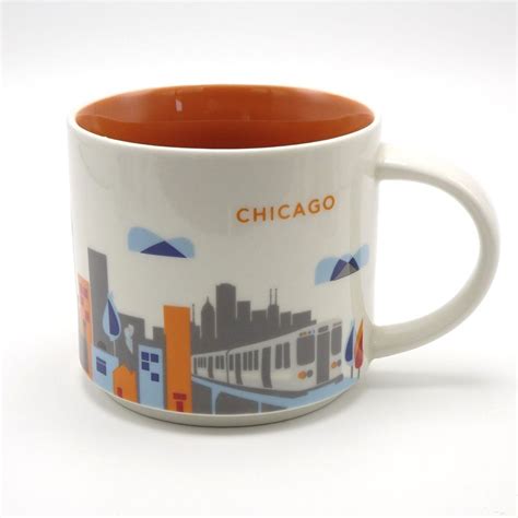 Starbucks 14 oz mug Chicago You Are Here 2014 | Mugs, Starbucks, Mug ...