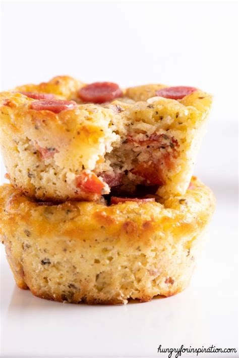 Super Easy Keto Pizza Muffins Recipe