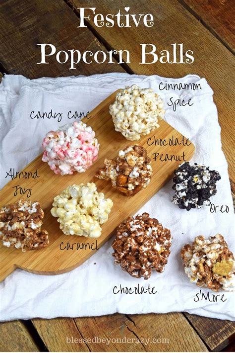 Festive Popcorn Balls - 8 Different Flavors!