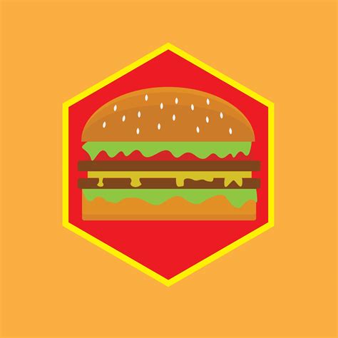 Burger template logo vector design 4843839 Vector Art at Vecteezy