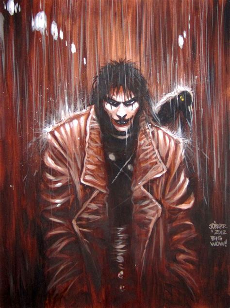 The Crow - Live Art at Big WOW, in Brian Peck's The Horror..... The Horror.... Comic Art Gallery ...