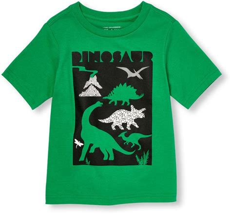 Toddler Boys Short Sleeve 'Dinosaur' Graphic Tee | Dinosaur graphic tee, Toddler boy tops ...