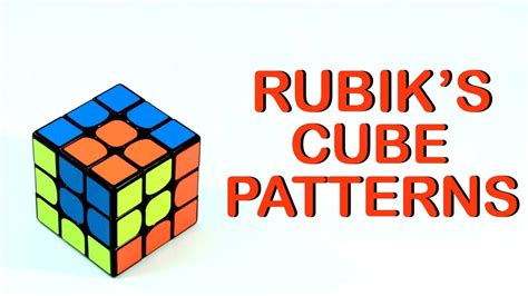 5 COOL Rubik's Cube PATTERNS for 3x3 - YouTube