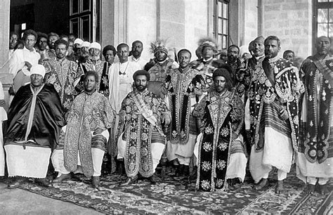 Emperor Haileselassie of Ethiopia and the royal courtiers, 1920s [1602× ...