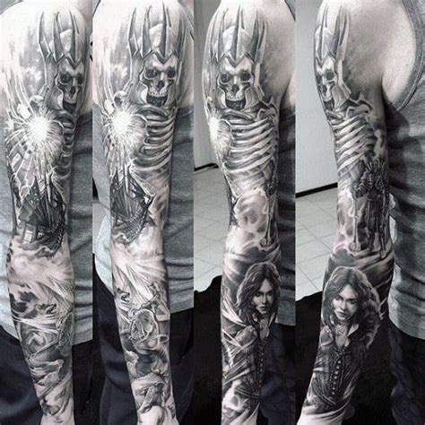 60 Witcher Tattoo Designs For Men - Video Game Ink Ideas