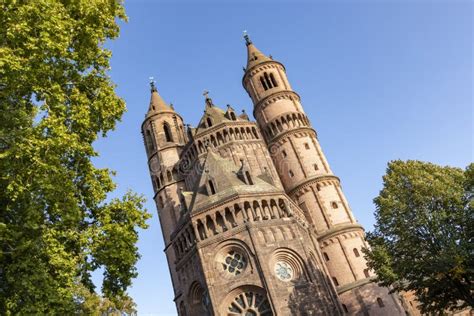 Historic Cathedral of Worms, Germany Stock Photo - Image of history ...