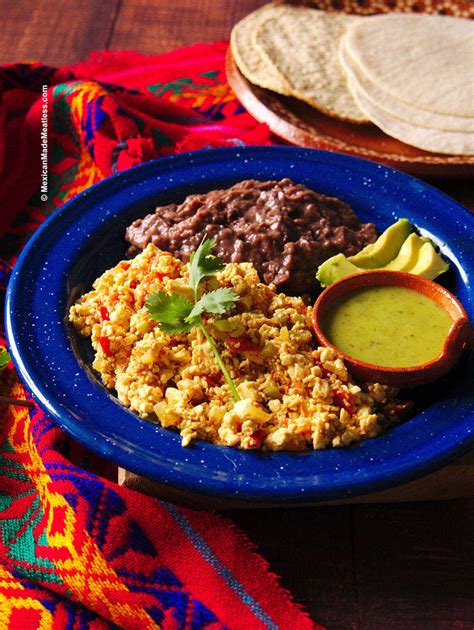 Huevos A La Mexicana (Mexican Style Tofu Scramble Breakfast) | Mexican ...