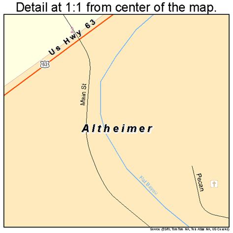 Altheimer Arkansas Street Map 0501150