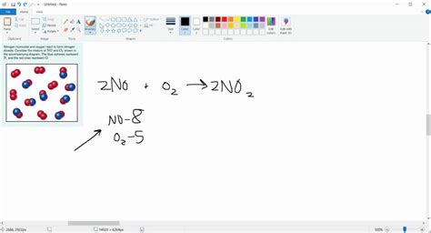 SOLVED: Nitrogen (Nz) gas reacts with oxygen (O2) gas to produce ...