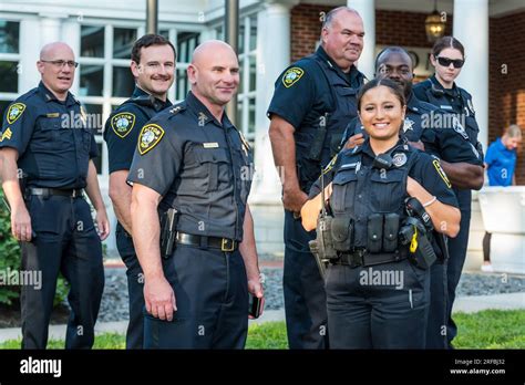 Acton Police Department ‘s National Night Out event Stock Photo - Alamy