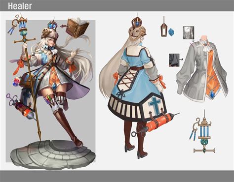 Healer, T E | Character design, Game character design, Game character