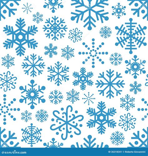 Seamless Snowflake Pattern