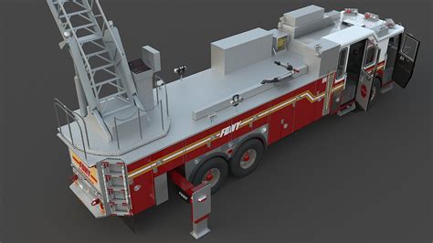 ArtStation - Fire Truck Ladder FDNY | Resources