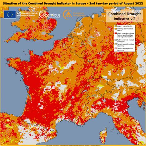 A historical drought continues to grip Europe | Copernicus