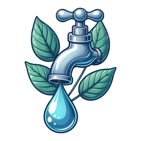 Faucet Water Droplets Save Water Illustration, Shiki, Water Drop, Conserve Water PNG Transparent ...