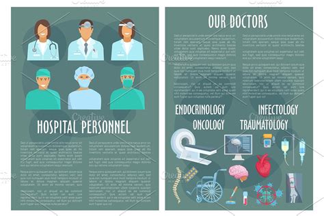 Hospital medical personnel, doctor poster design | Custom-Designed ...