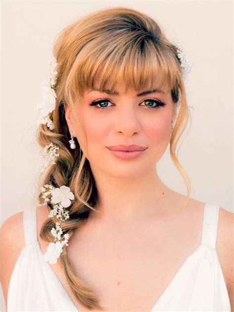 20 Wedding Hairstyles With Bangs Ideas - Wohh Wedding