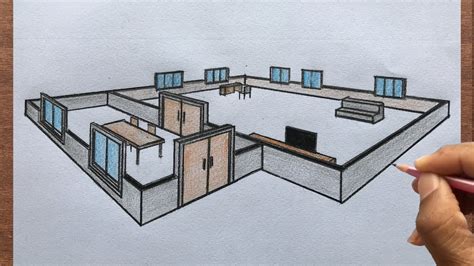 How To Draw Interior Perspective From Floor Plan | Viewfloor.co